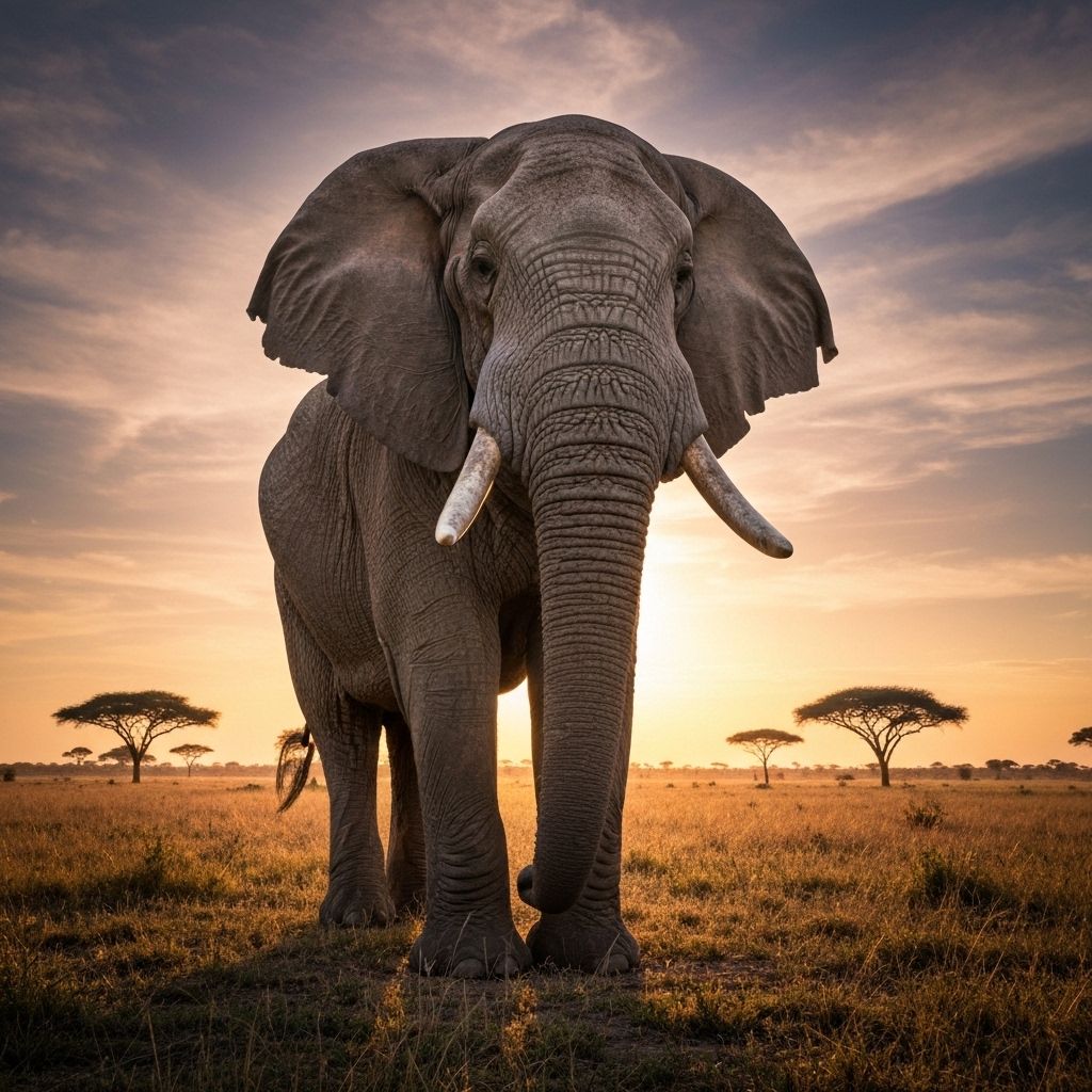 Afrikanischer Elefant in der Wildnis